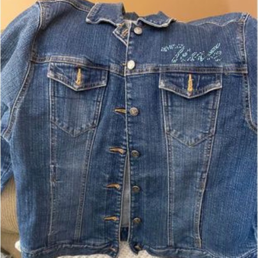 Disney store tinkerbell jean jacket
